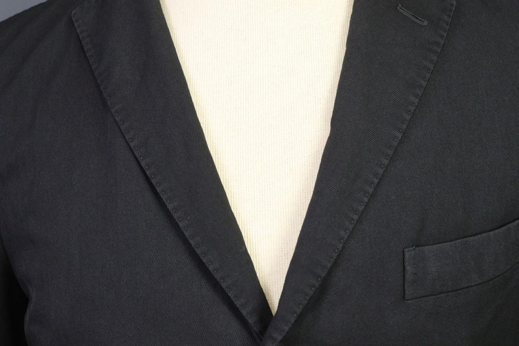 BOGLIOLI Black Wool Formal Notch Lapel Single Breasted Blazer K Jacket – Size 50
