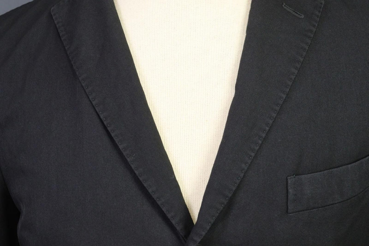 BOGLIOLI Black Wool Formal Notch Lapel Single Breasted Blazer K Jacket – Size 50