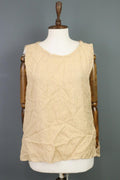 BARENA VENEZIA Beige Sleeveless Blouse Tunic Shirt – Size L