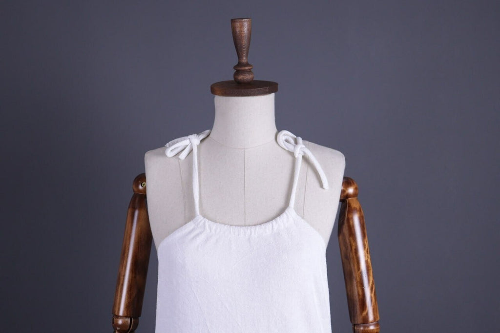 A.P.C White Spaghetti Strap Sundress Mini Dress – Size S
