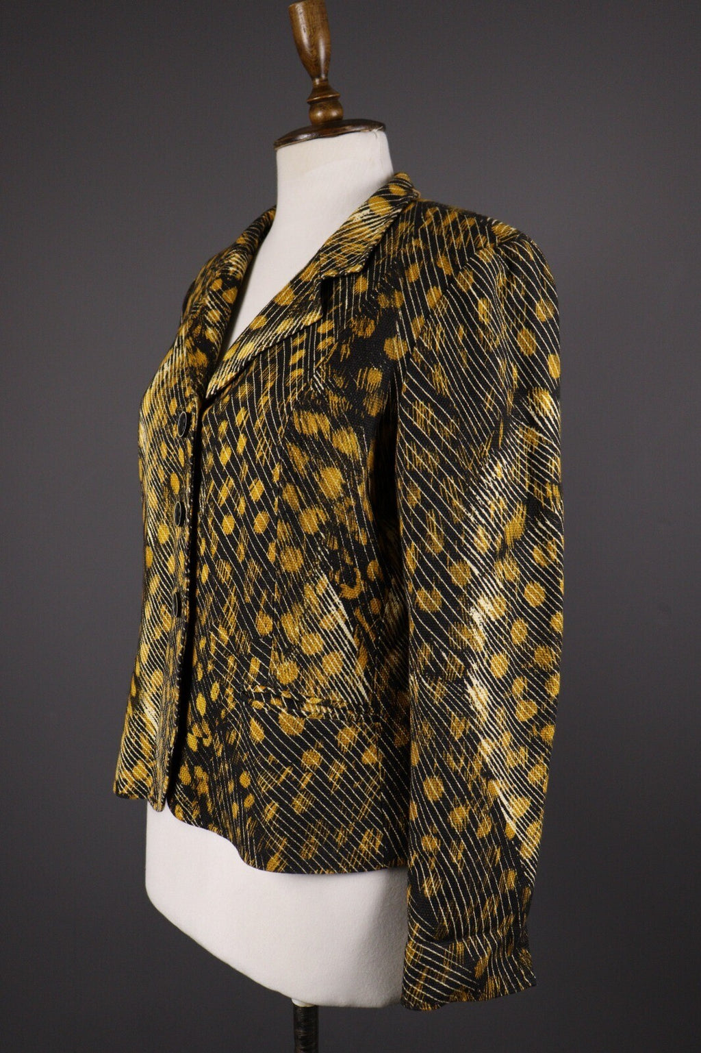 Max Mara Leopard Print Two Button Blazer Jacket – Size I 46 / GB 14 / USA 12