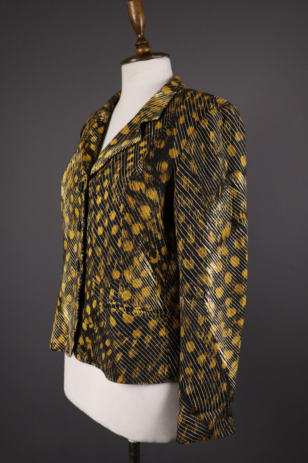 Max Mara Leopard Print Two Button Blazer Jacket – Size I 46 / GB 14 / USA 12
