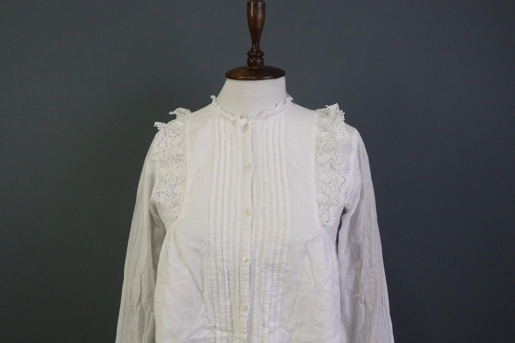 ZADIG & VOLTAIRE White Long Sleeve Button Down Lace Top Blouse Shirt – Size 16-M