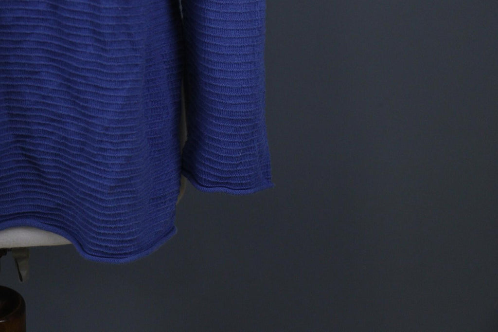 GUDRUN SJODEN Blue Striped Long Sleeve Top Blouse – Size M