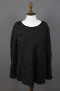 GUDRUN SJODEN Gray Alpaca Wool Knit Lagenlook Long Sleeve Tunic Sweater – Size L