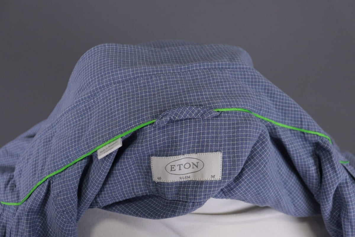 Eton Slim Long Sleeve Button Down Shirt – Size M