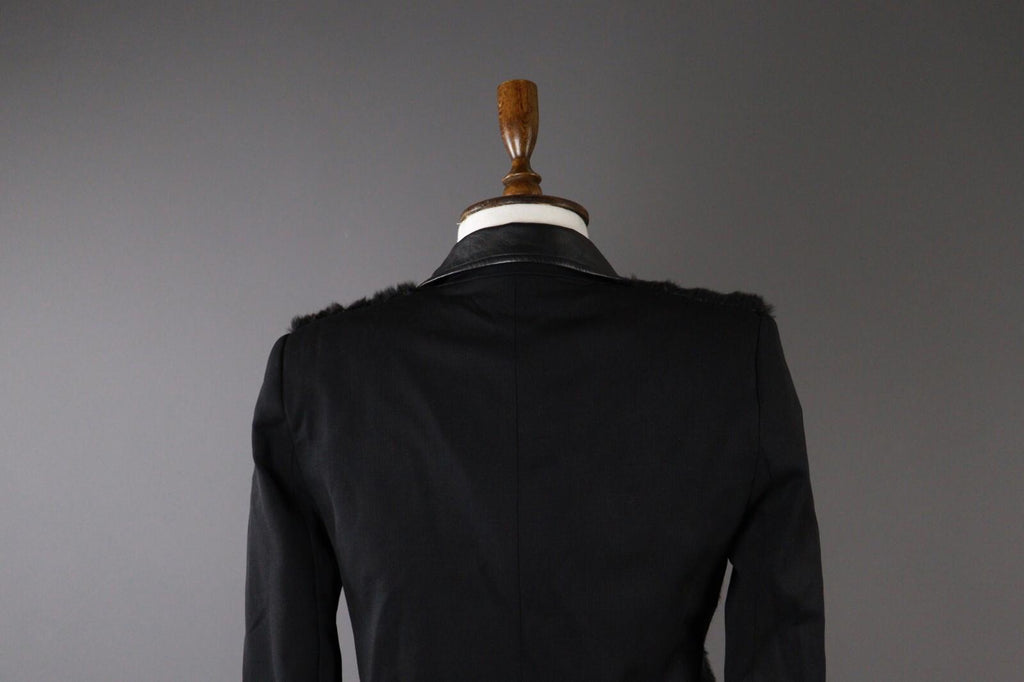THE KOOPLES Black Wool Cape Jacket Blazer – Size 38 – Used