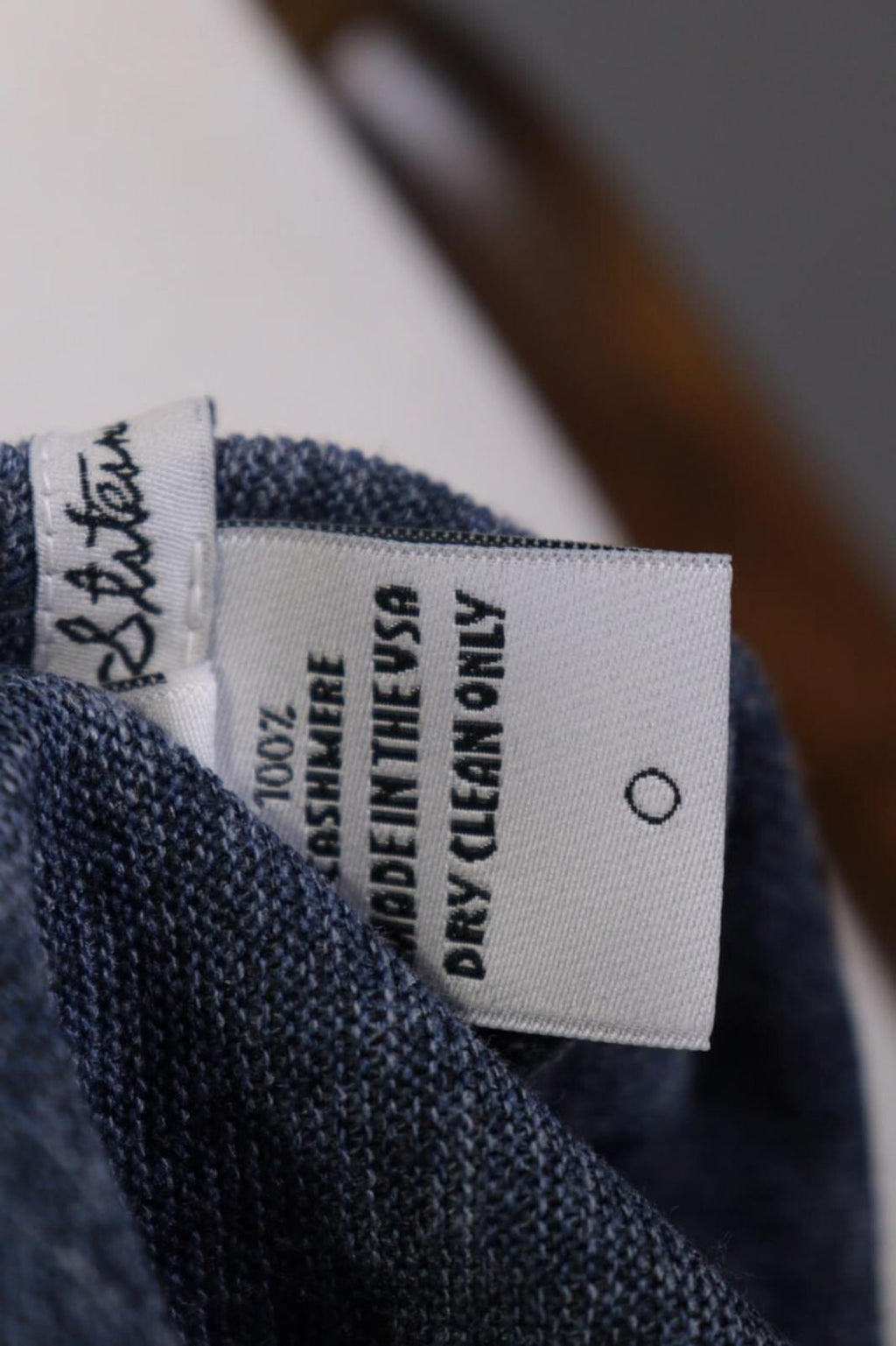 THE ELDER STATESMAN Blue Cashmere Knit Oversized Sweater M