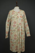 GUDRUN SJODEN Multicolor Floral Modal Long Sleeve Round Neck Shift Dress – Size L
