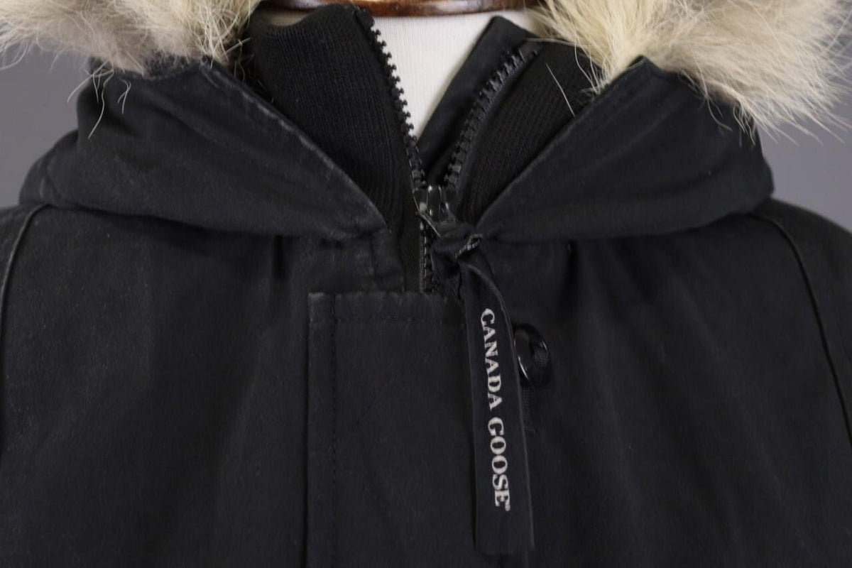 Canada Goose Black Multipockets Fur Down Cargo Hooded Jacket – Size S