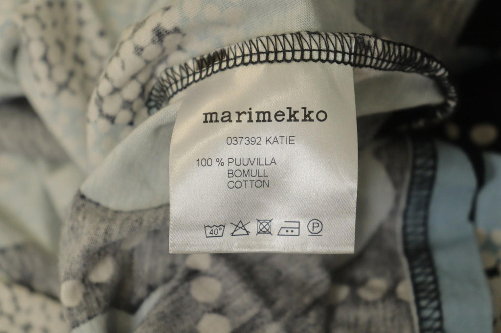 MARIMEKKO Multi Floral 100% Cotton Short Sleeve Round Neck Shift Dress – Size XS