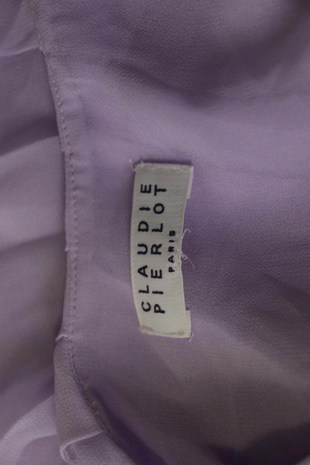 CLAUDIE PIERLOT Pink V-Neck Short Sleeve Pullover Pleated Blouse Top – Size S / M