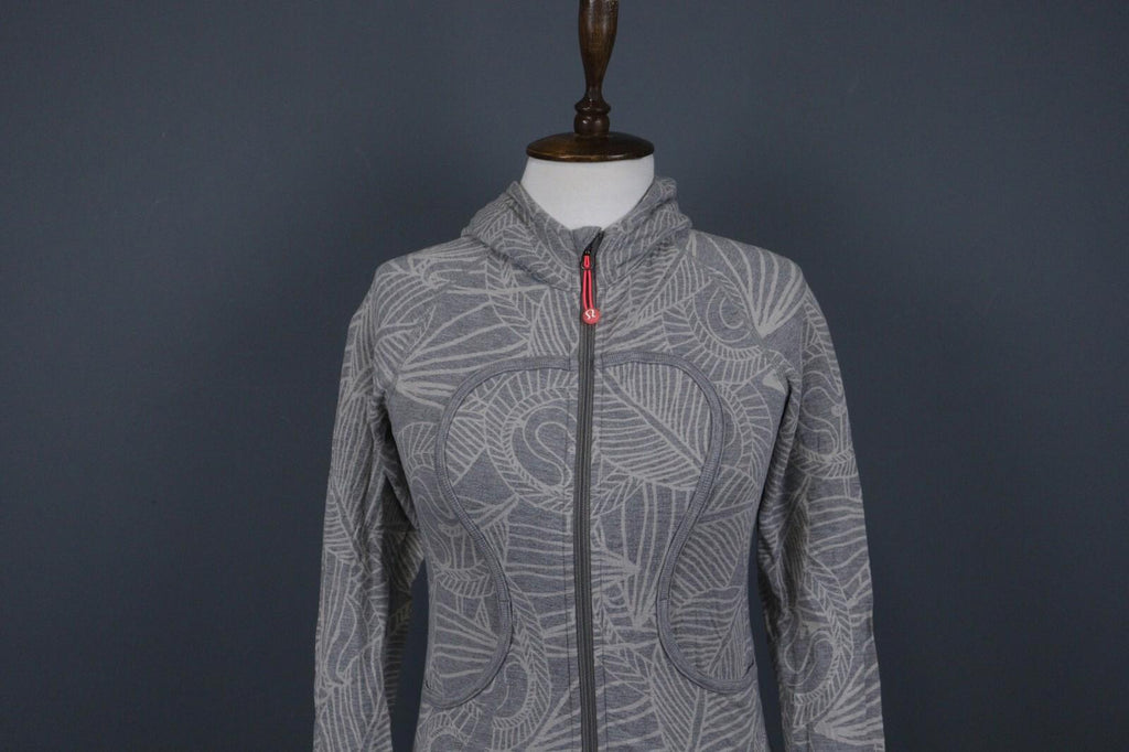 LULULEMON Gray Stretch Lightweight Full Zip Hoodie Track Jacket