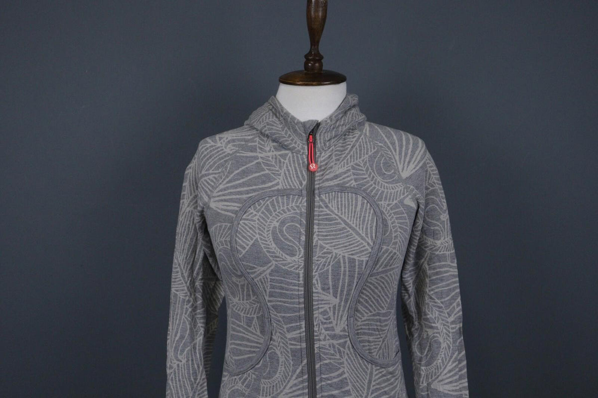 LULULEMON Gray Stretch Lightweight Full Zip Hoodie Track Jacket