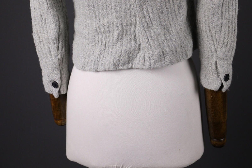ISABEL MARANT ETOILE Gray Wool Tweed One Button Blazer Jacket – Size 40