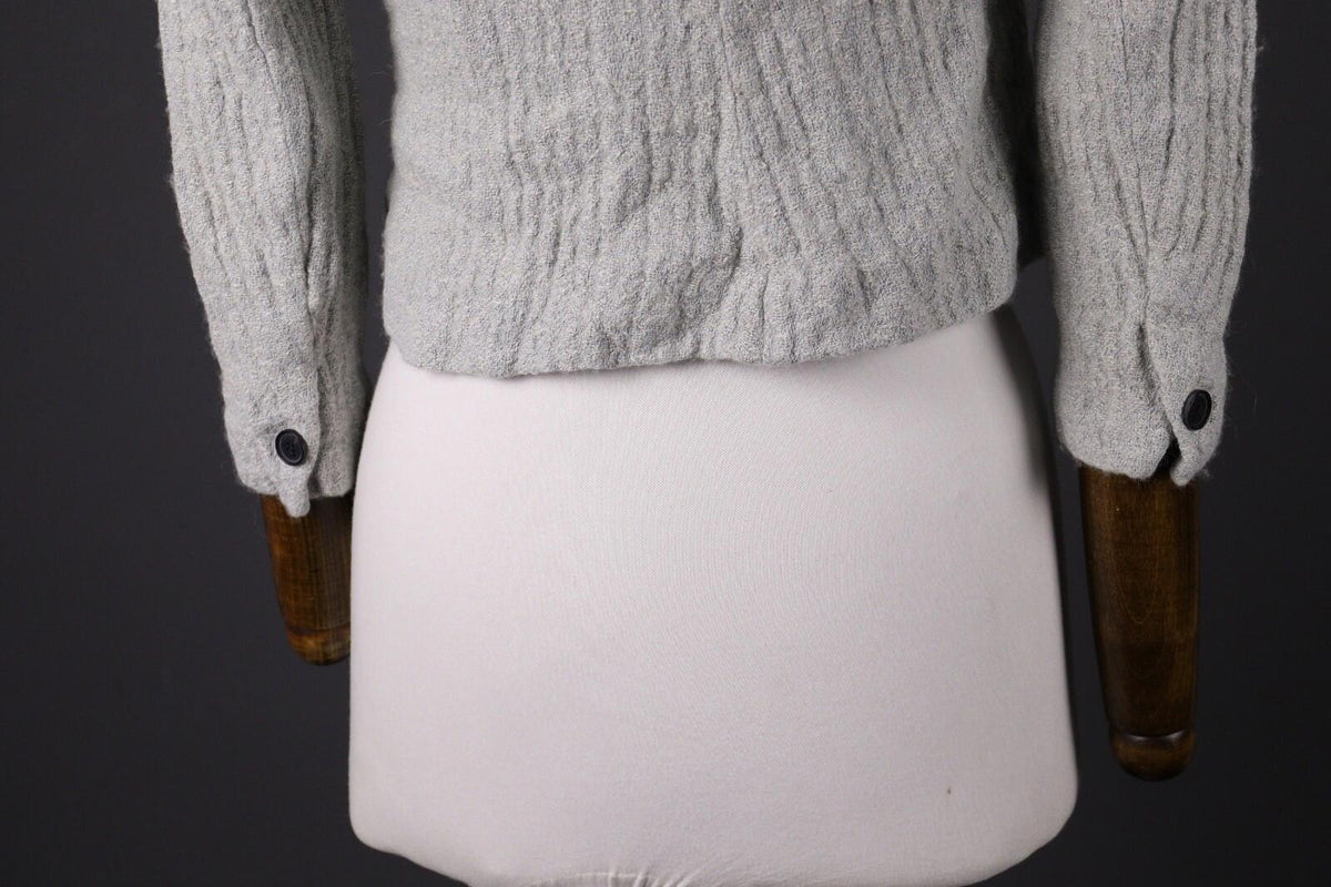 ISABEL MARANT ETOILE Gray Wool Tweed One Button Blazer Jacket – Size 40