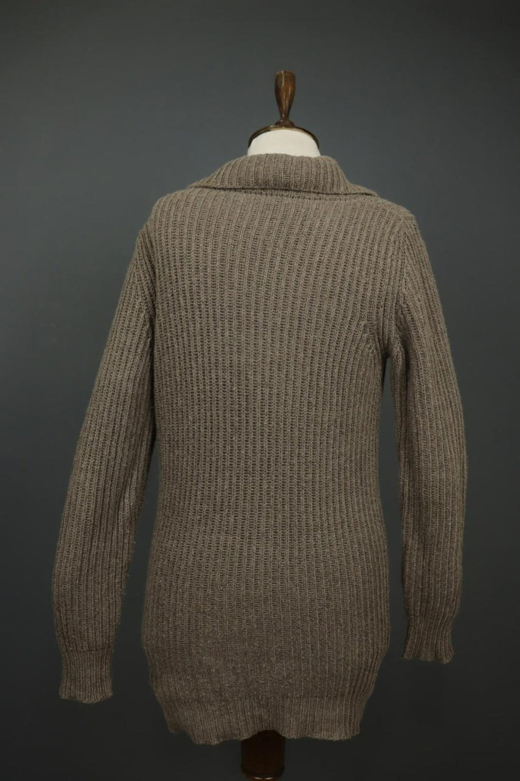 BLUMARINE Brown Knitted Collared Long Sleeve Button Front Cardigan Sweater M/L