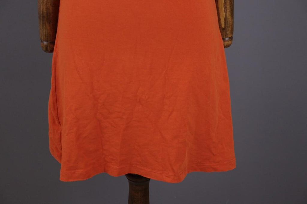GUDRUN SJODEN Orange Summer A-Lien Tunic Dress – Size S