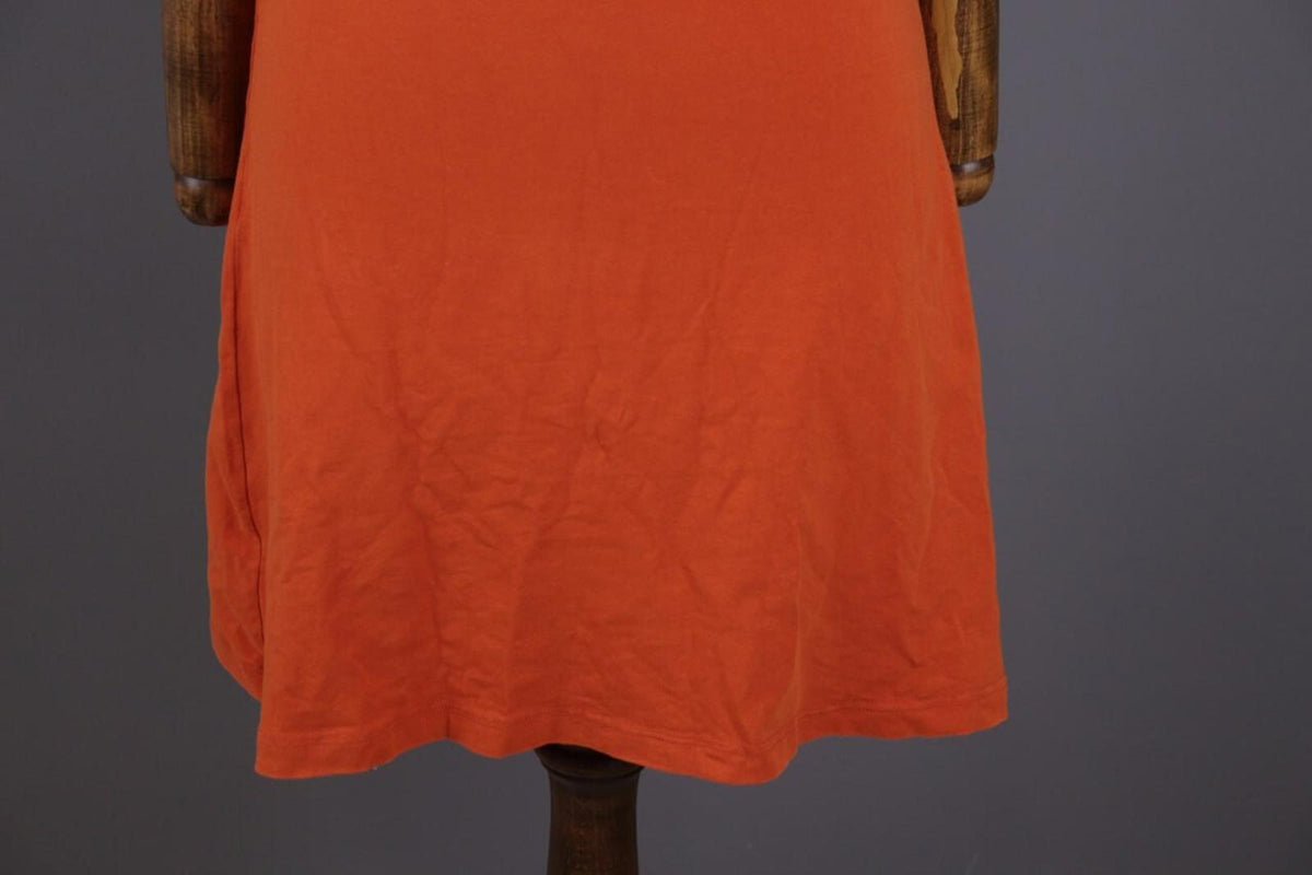 GUDRUN SJODEN Orange Summer A-Lien Tunic Dress – Size S