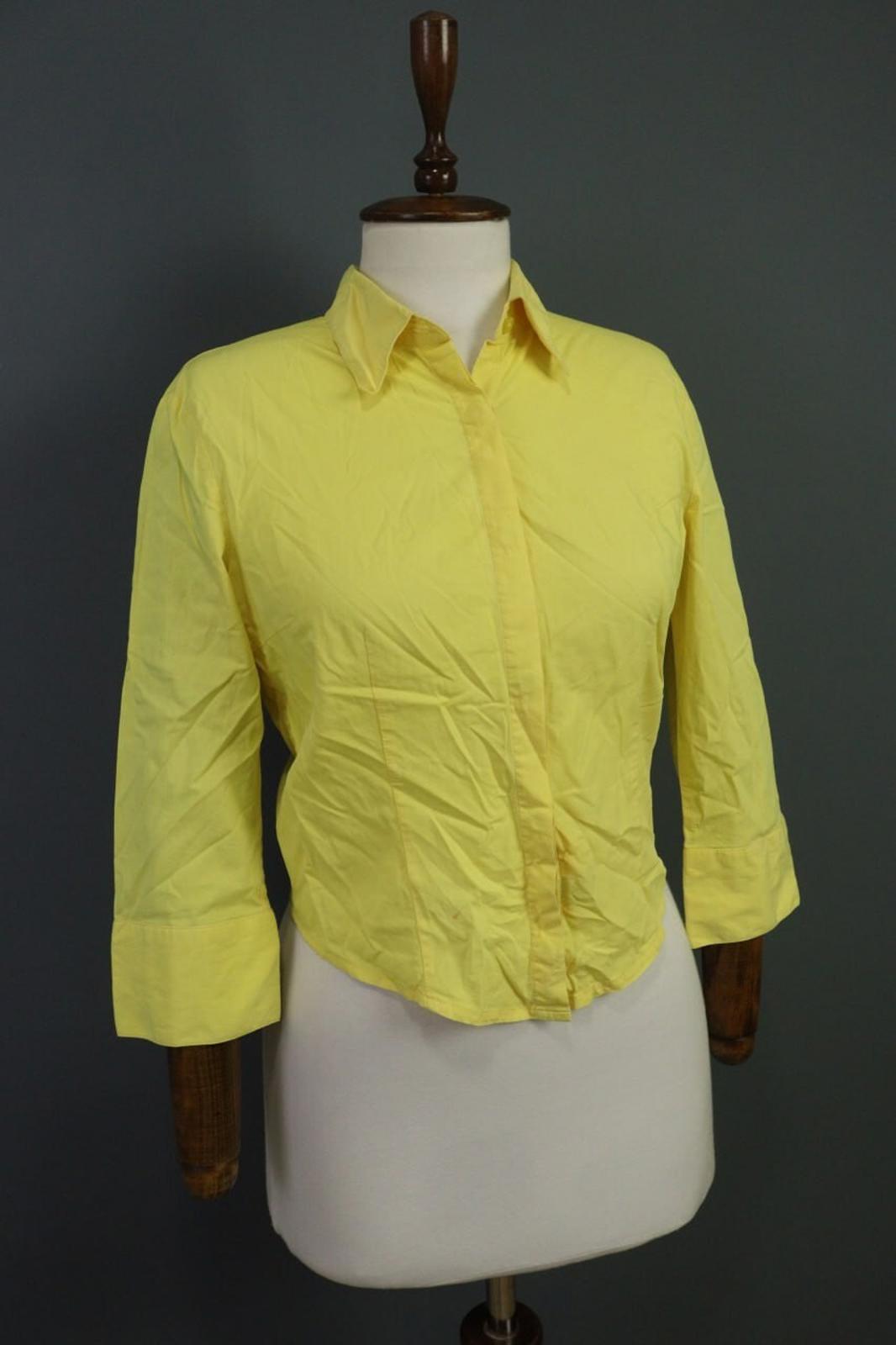Versace Jeans Couture Button Down Yellow Shirt Vintage – Size Small