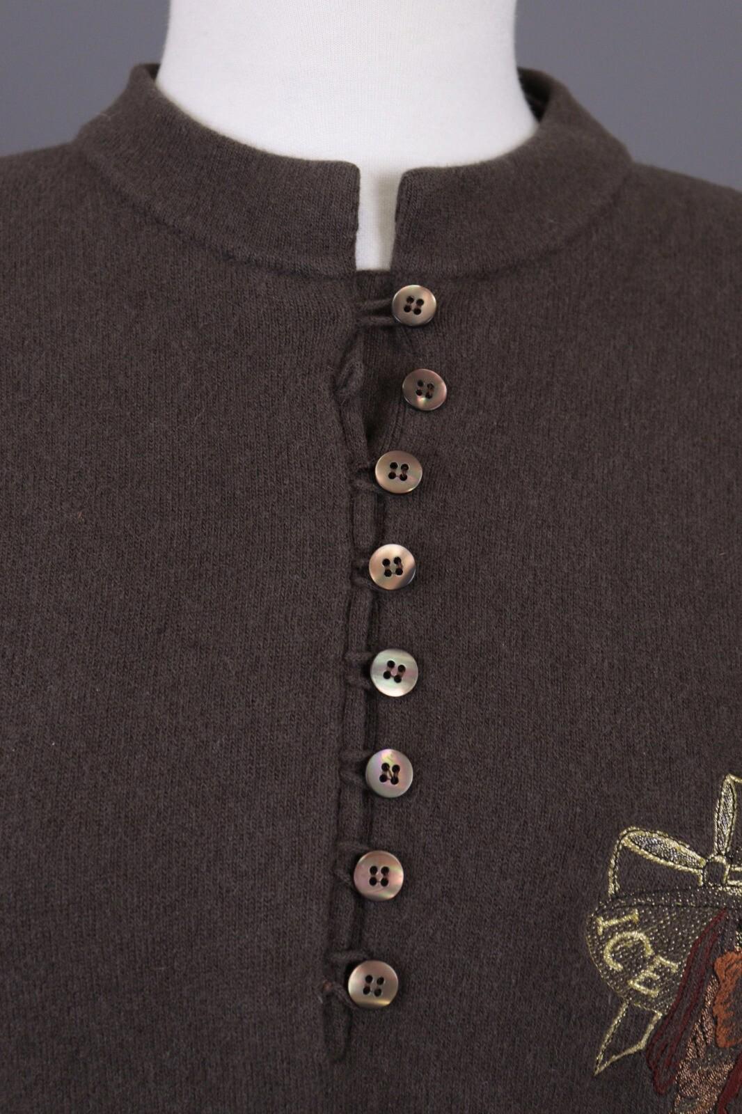 ICEBERG Brown Wool Oversized Knit Sweater – Size 40 M