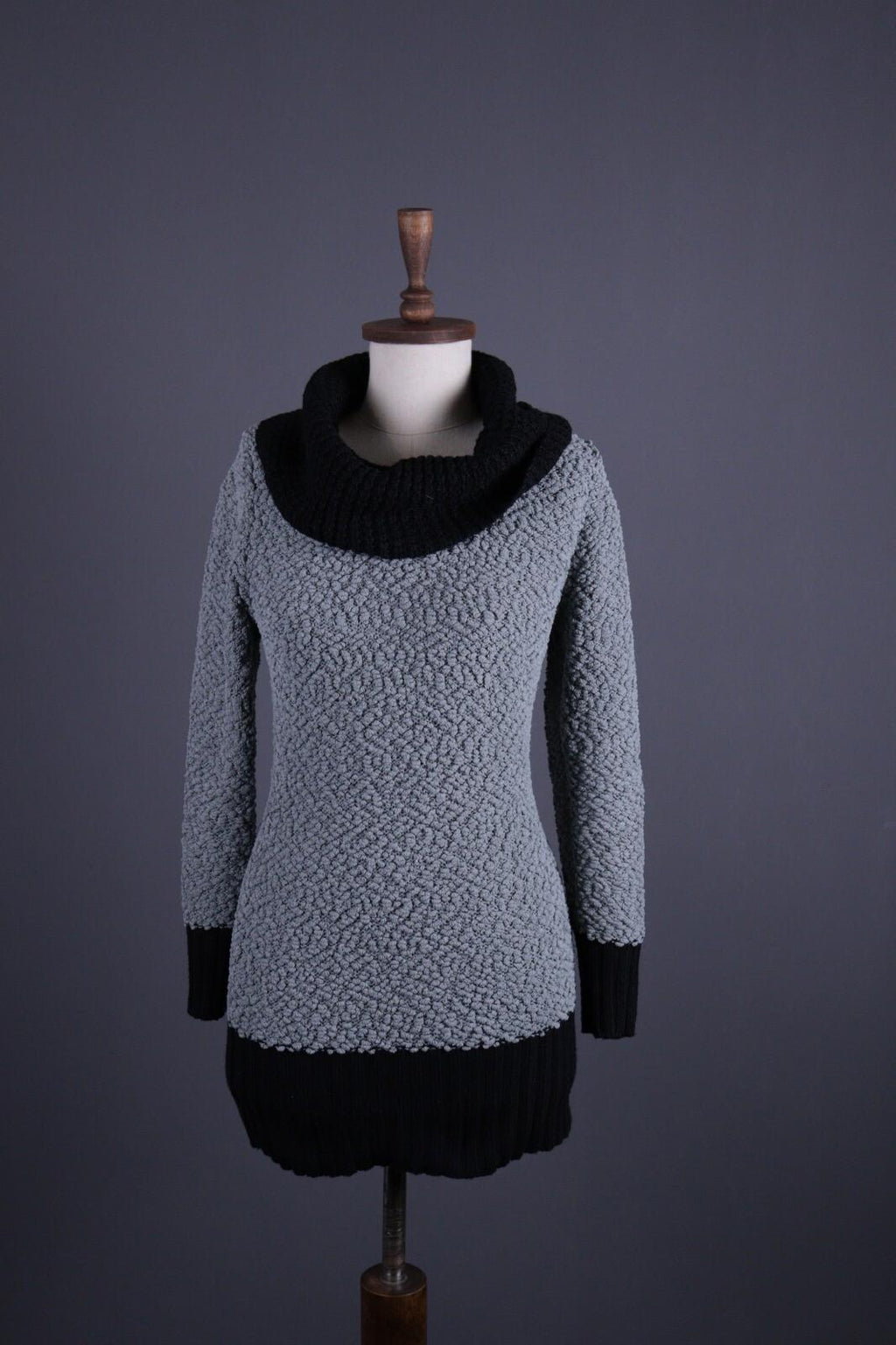 RUNDHOLZ Black Label Acrylic Cowl Neck Long Sleeve Top Shirt Tunic – Size M