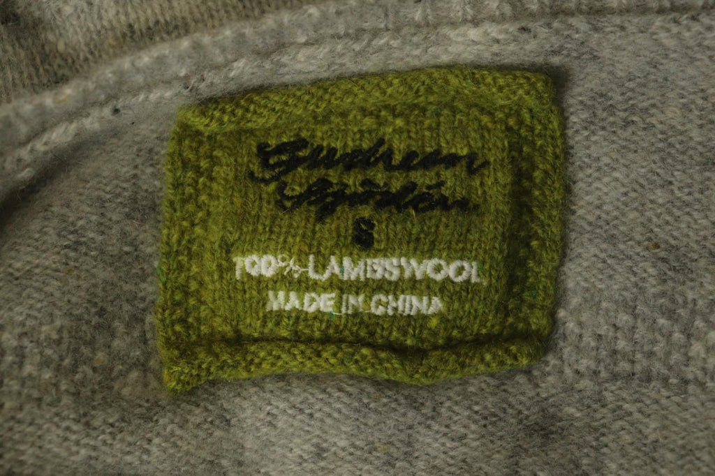 GUDRUN SJODEN Gray Crew Neck Raglan Sleeve Button Front Cardigan Sweater – Size S
