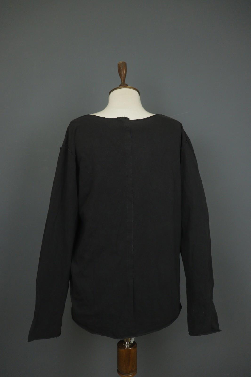 RUNDHOLZ Black Lagenlook Summer Long Sleeve Pullover Blouse Top – Size L