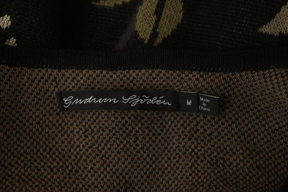 GUDRUN SJÖDEN Multicolor Floral Long Sleeve Button Front Cardigan Sweater – Size M