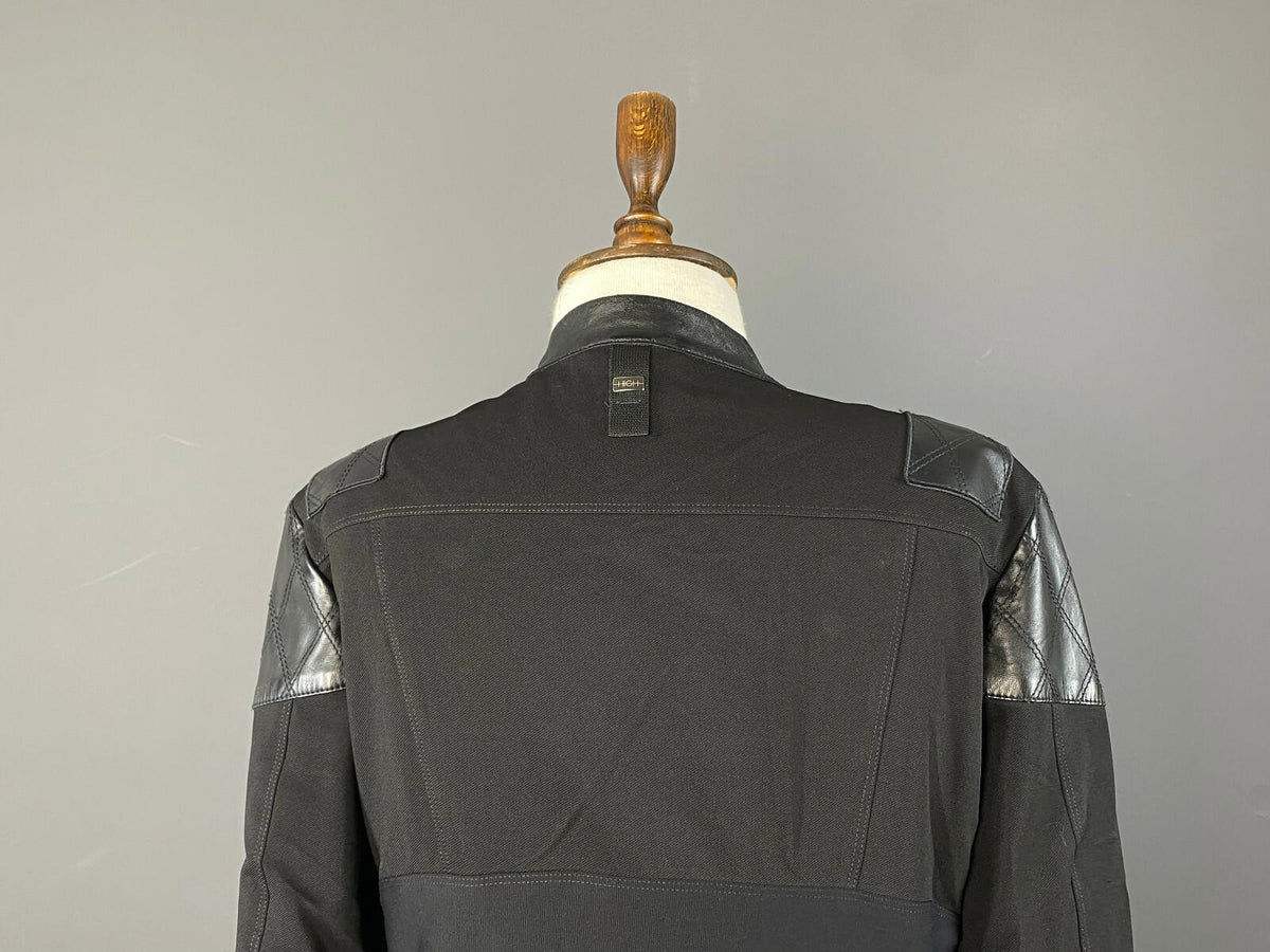 HIGH USE CLAIRE CAMPBELL Black Doubel Breast Biker Motorcycle Jacket – Size US14
