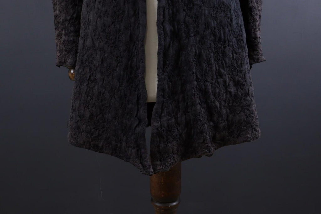 TRANSIT PAR SUCH Gray Linen Embroidered Designer Lagenlook Coat Jacket – Size 2