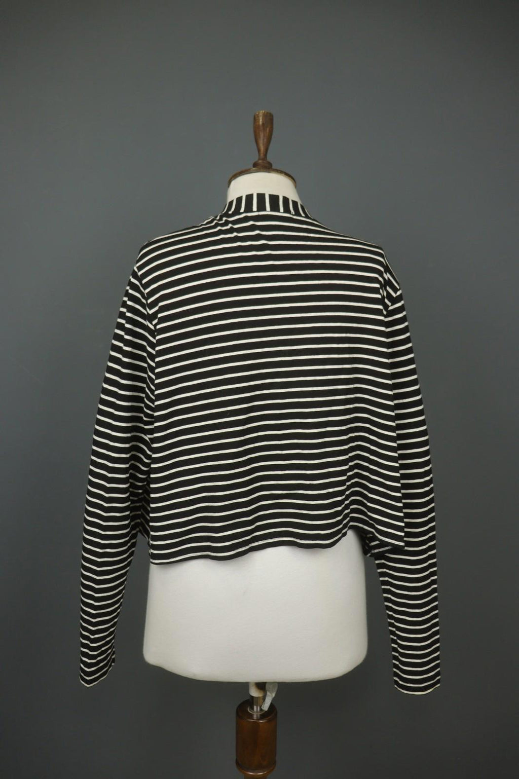 MARIMEKKO Samu-Jussi Koski Black White Stripe Open Front Cardigan Sweater – Size L