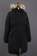 Canada Goose Black Multipockets Fur Down Cargo Hooded Jacket – Size S