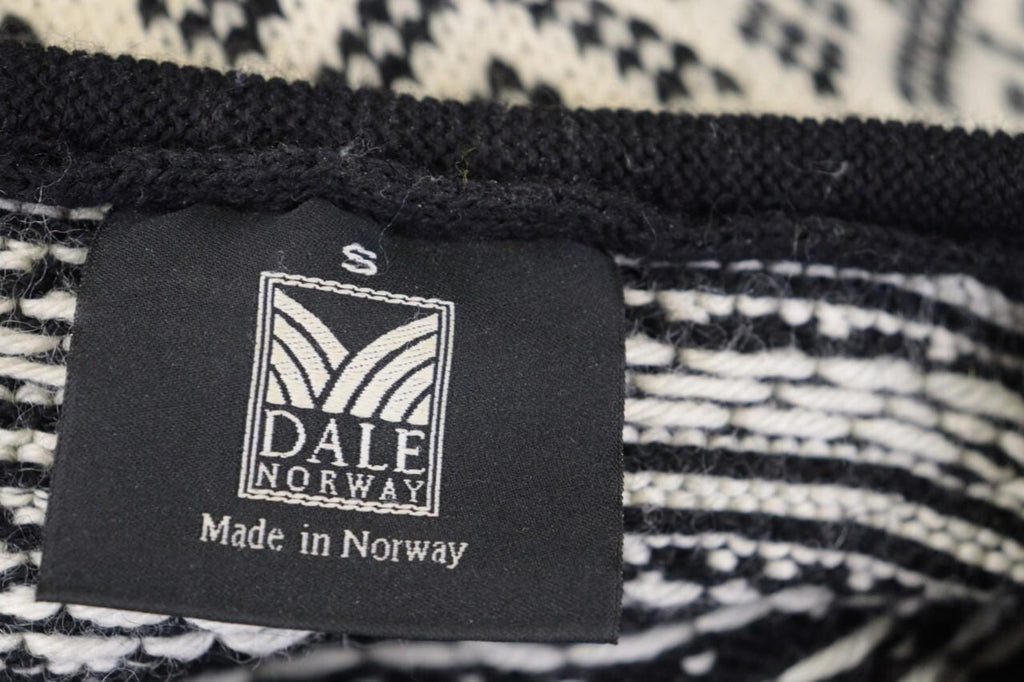 DALE OF NORWAY Black Fair Isle Wool Ski Sweater – Size S