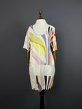HINDAHL&SKUDELNY Multicolor Floral Scoop Neck 3/4 Sleeve Dress – Size M