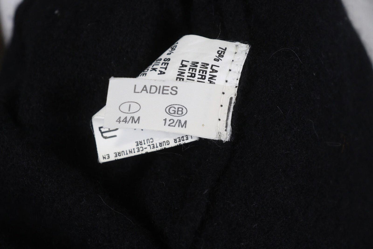 FABIANA FILIPPI Black Long Sleeve Button Front Cardigan Sweater Cape – Size M