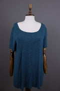 Gudrun Sjoden Blue Floral Oversize Lagenlook Long Sleeve Tunic Dress – Size L