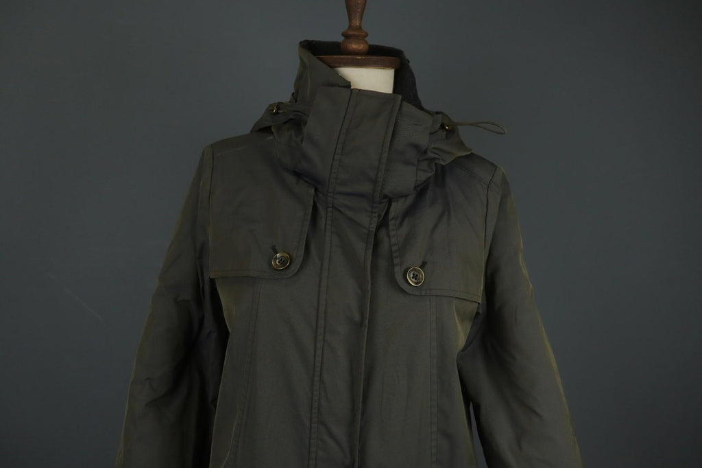 MAX MARA WEEKEND Dark Green Long Sleeve Hooded Windbreaker Jacket – Size 42