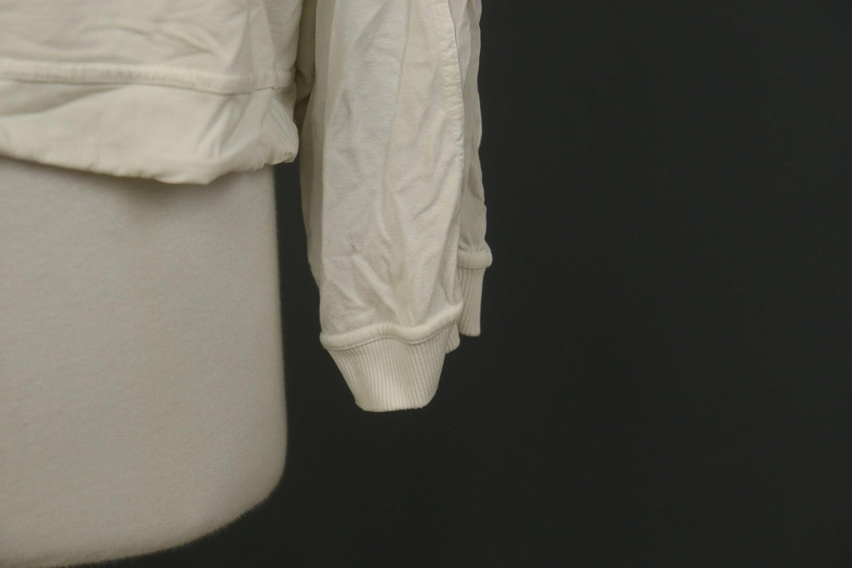 TRANSIT PAR SUCH White Raglan Sleeve Ribbed Hem Crew Neck Pullover Sweater Sz 3