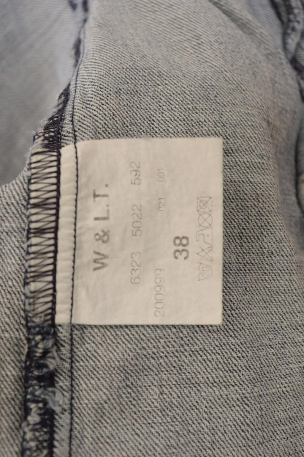 Vintage 90s W&L.T Walter Van Beirendonck Denim Jacket 38