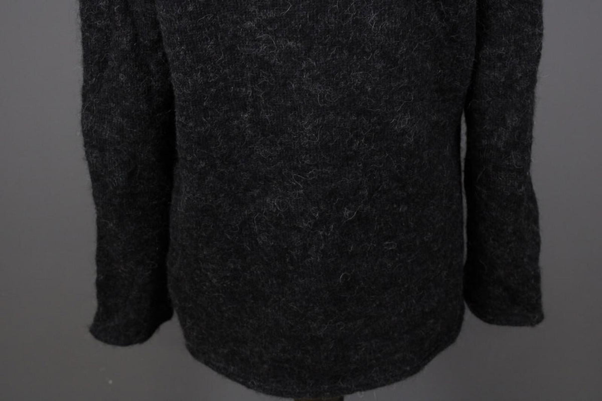 GUDRUN SJODEN Gray Alpaca Wool Knit Lagenlook Long Sleeve Tunic Sweater – Size L