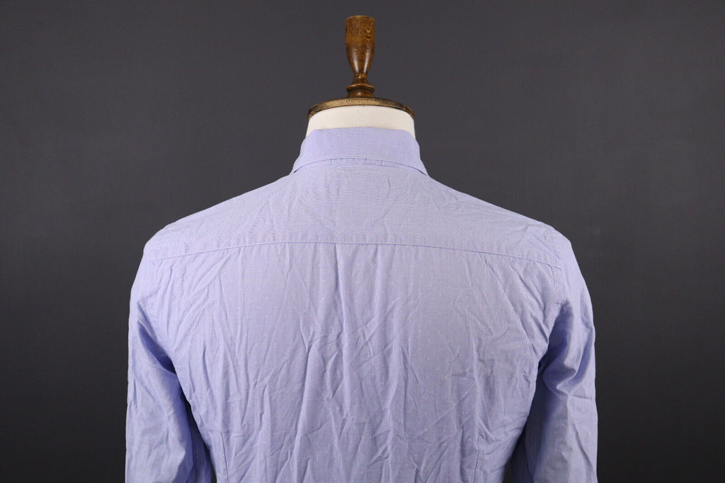 Hackett London Slim Fit Blue Long Sleeve Button Down Shirt – Size S