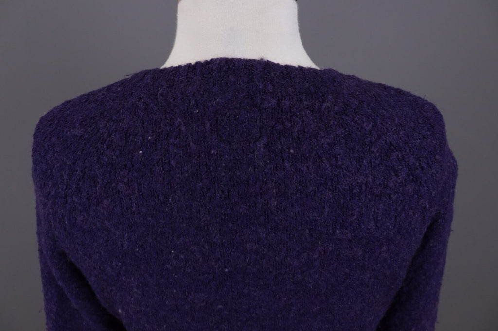 Miss Sixty Purple Knit Cropped Sweater – Size S