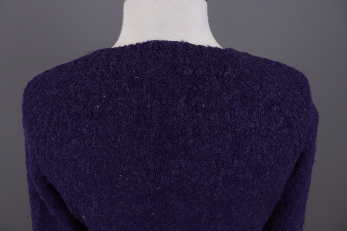 Miss Sixty Purple Knit Cropped Sweater – Size S