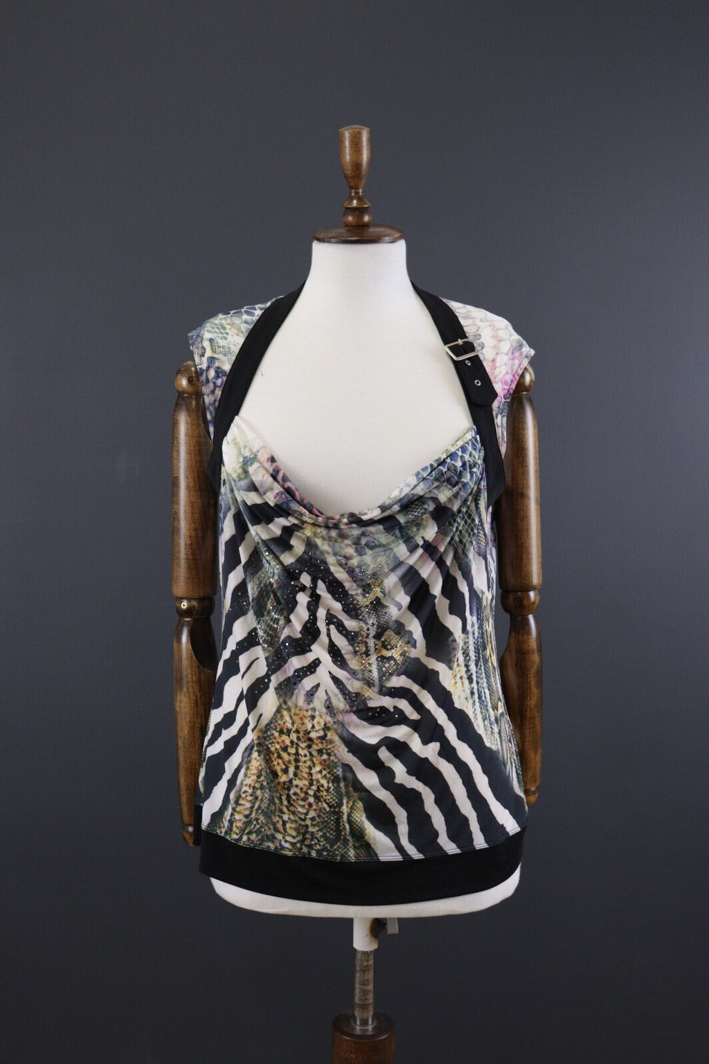 Etoile Du Monde Paris Aminal Print Sleeveless Top Shirt – Size S / US 6 / 38