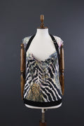 Etoile Du Monde Paris Aminal Print Sleeveless Top Shirt – Size S / US 6 / 38