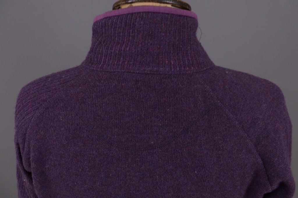 Mountain Hard Wear Purple Wool High Neck Full Zip Fleece Sweater – Size M – Used