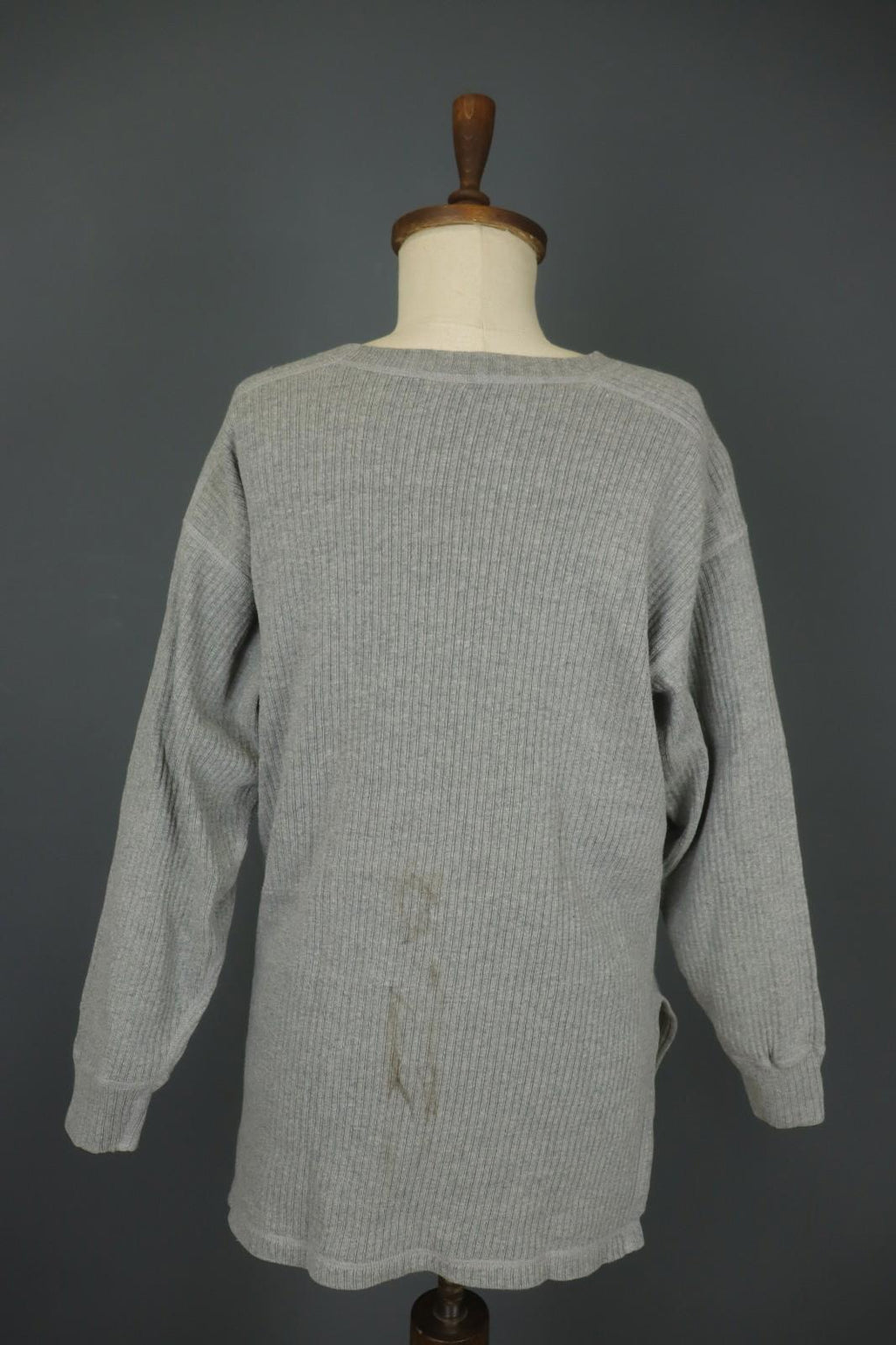 GUDRUN SJODEN Gray Raglan Sleeve Crew Neck Side Slit Pullover Sweater – Size M