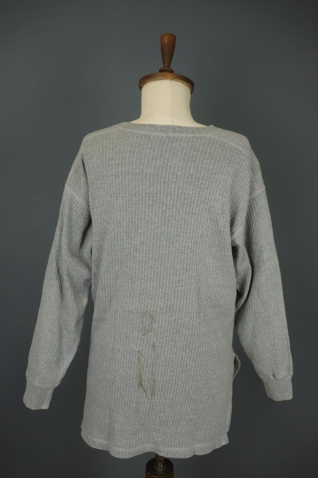 GUDRUN SJODEN Gray Raglan Sleeve Crew Neck Side Slit Pullover Sweater – Size M