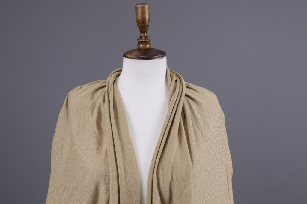 Lauren Ralph Lauren Beige Lagenlook Silk Open Front Cardigan Cape – Size L